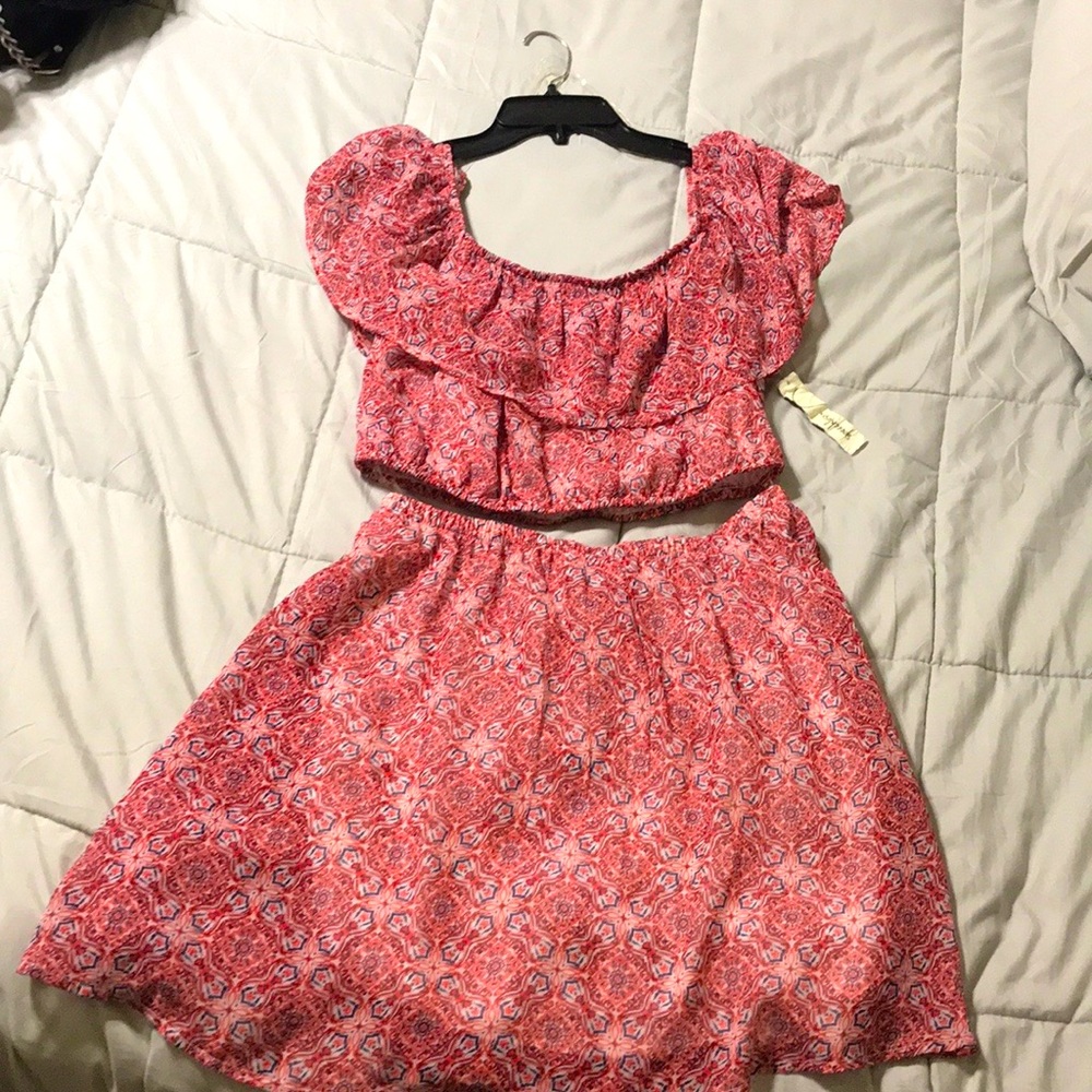 Brand is speechless Top and skirt